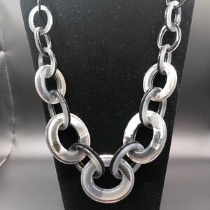 Rush by Denis & Charles Brown chunky resin necklace